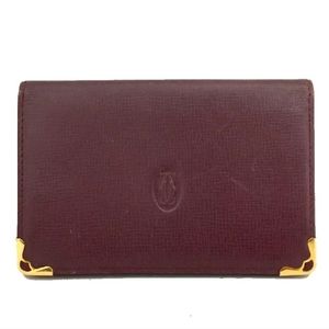 Must de Cartier Leather Card Case /5P0149